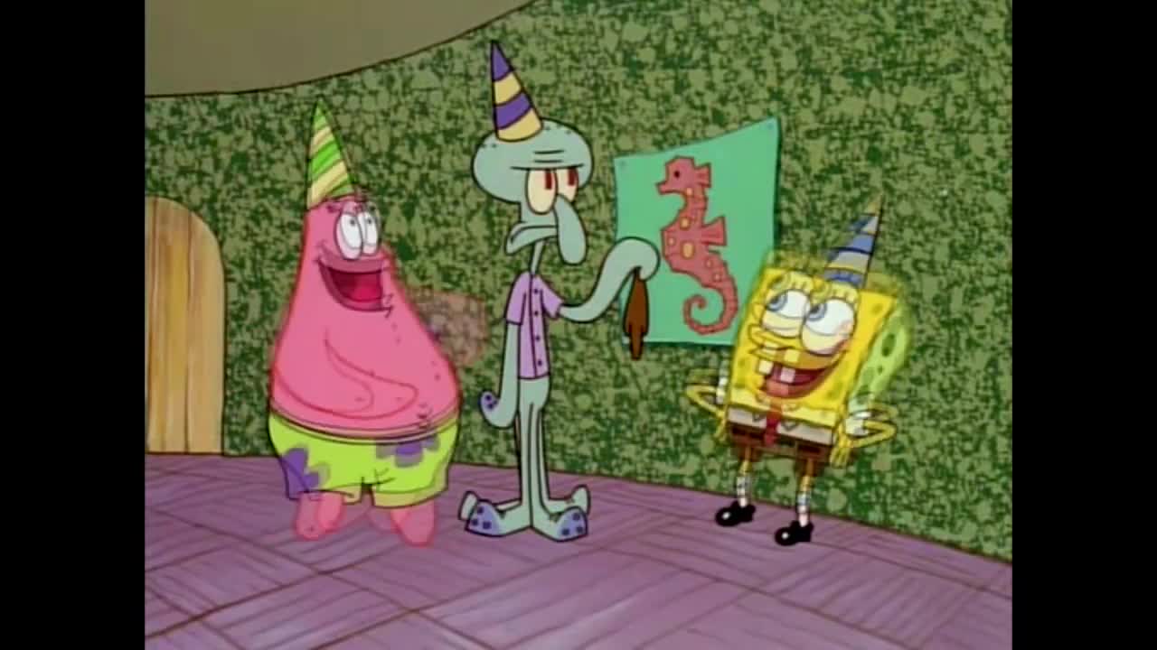 Happy Birthday Spongebob meme template video
