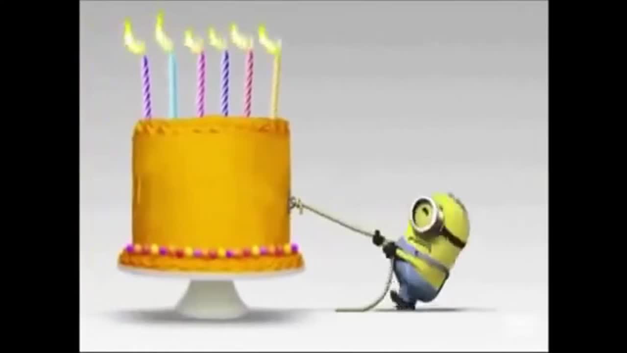 Minion and birthday cake Minions meme template video