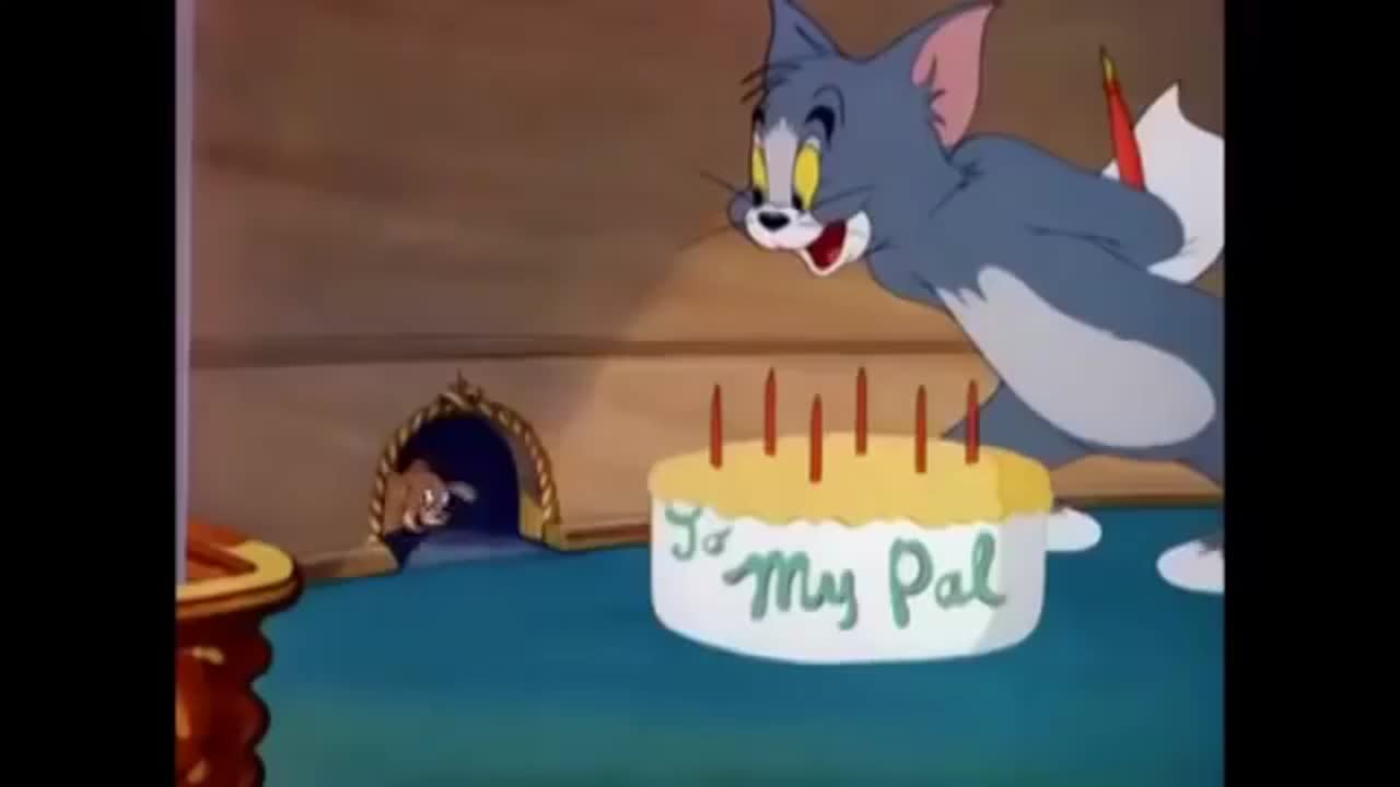 Happy Birthday Tom and Jerry meme template video
