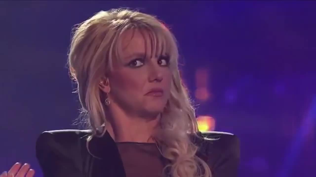 Britney Spears Confused X Factor meme template video